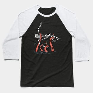 Skull and Octopus Baseball T-Shirt